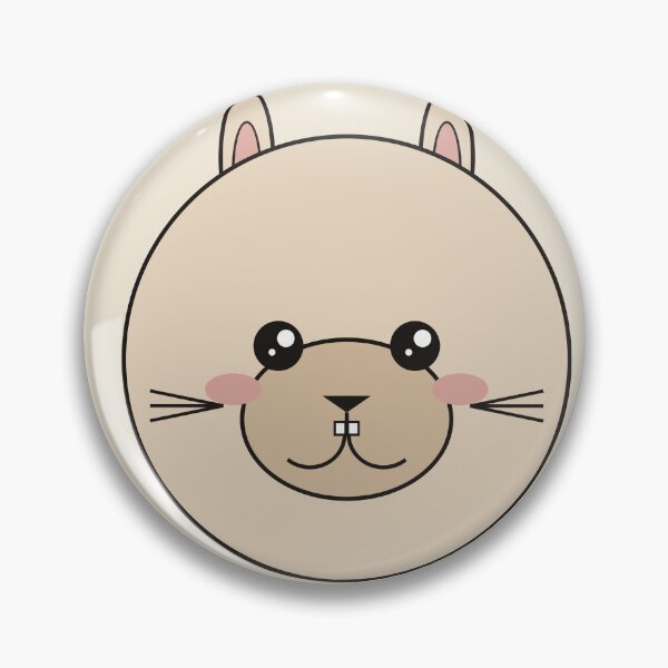 Item preview, Cute Smiling Bunny Face Patch Sticker Style T-Shirt designed and sold by DZ Vibe Studio.