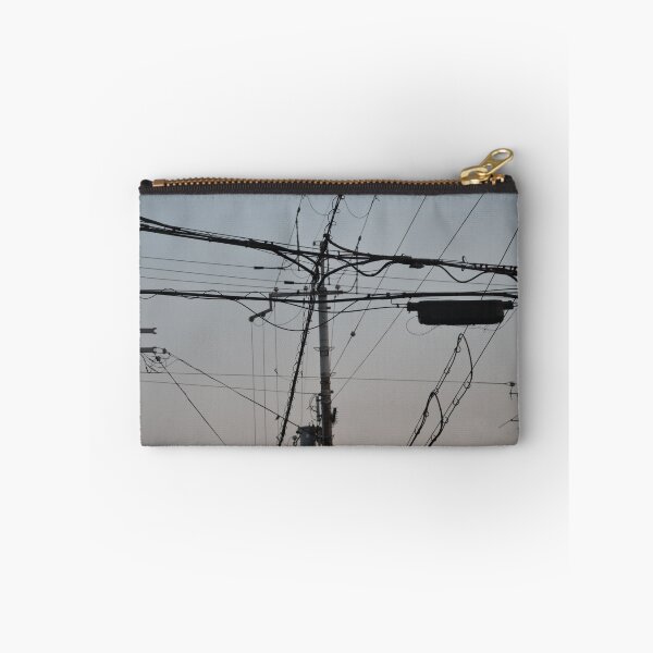 Item preview, Silhouette of Overlapping Japanese Power Wires designed and sold by MiraNadaPrints.