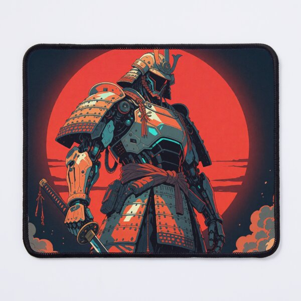 Item preview, Futuristic Samurai Robot Japanese Cyberpunk Warrior designed and sold by AillustriaAK.