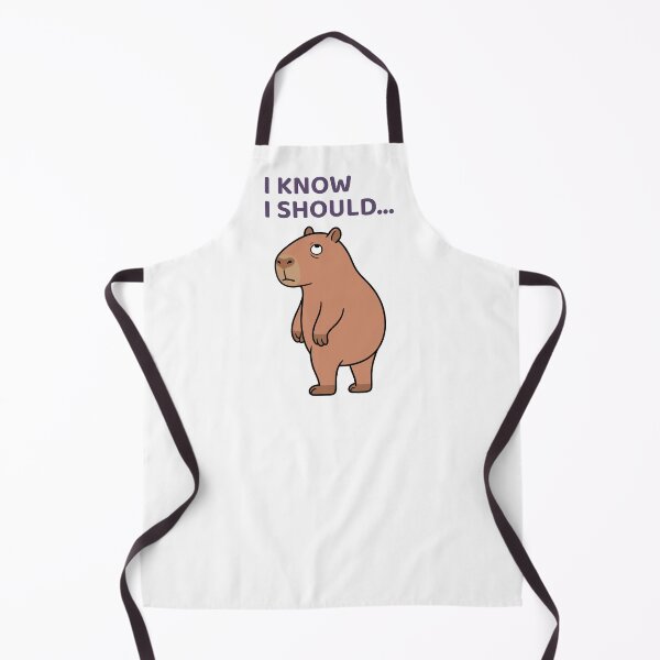 Item preview, I Know I Should... Procrastination Capybara. Relatable Lazy Mood designed and sold by Sir Capy B.