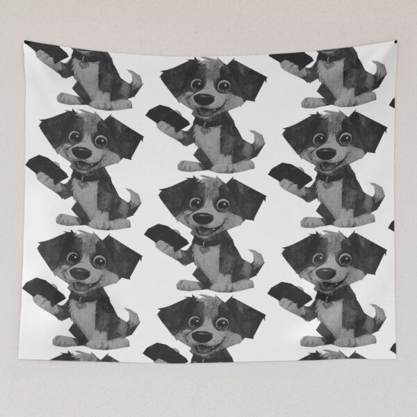 Item preview, Dog with Chocolate Cartoon designed and sold by kinpirks.