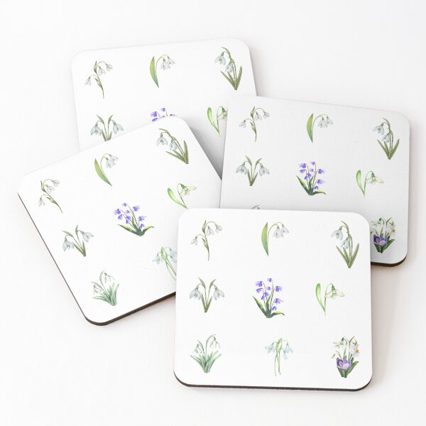 Item preview, Watercolor Delicate Snowdrop Flowers  designed and sold by silviaol.
