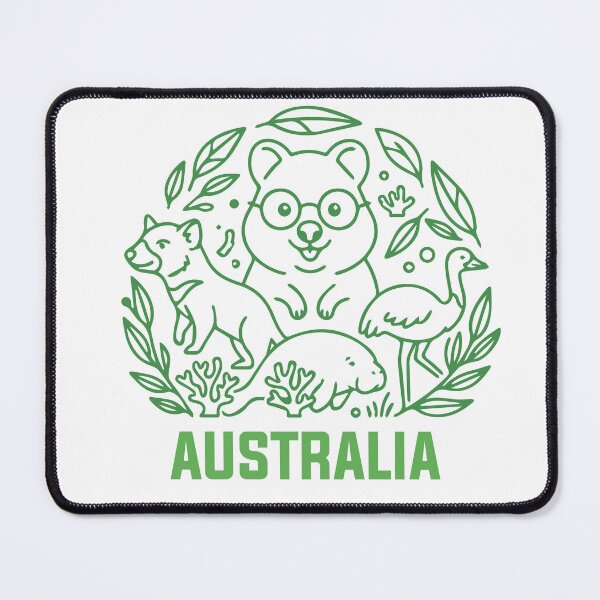 Item preview, Australian Wildlife Green designed and sold by Wolagno.