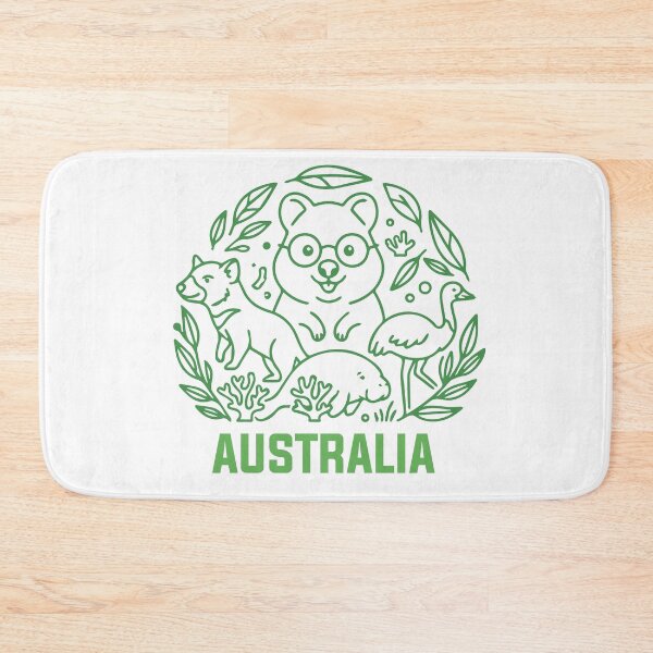 Item preview, Australian Wildlife Green designed and sold by Wolagno.
