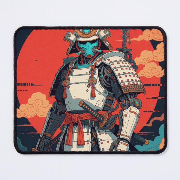 Item preview, Futuristic Samurai Robot Japanese Cyberpunk Warrior designed and sold by AillustriaAK.
