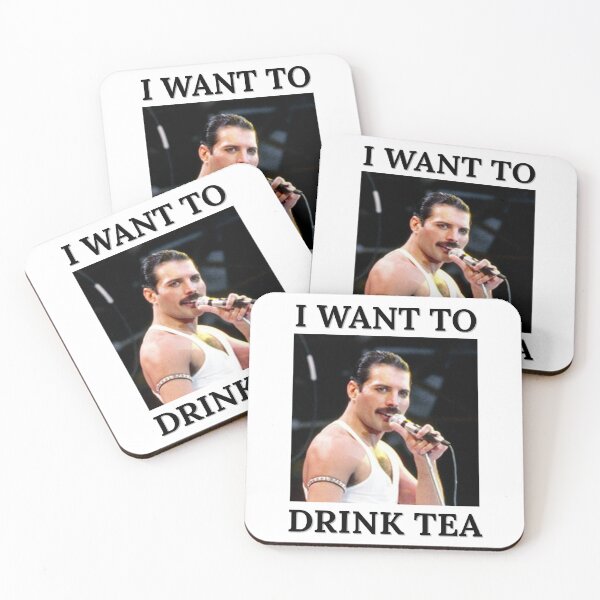 Item preview, I Want to Drink Tea Freddie Mercury Funny Quote designed and sold by dariasphinx.