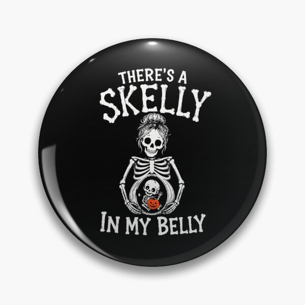 Item preview, There's a Skelly in My Belly Halloween Pregnancy Announcement designed and sold by Maniutek.