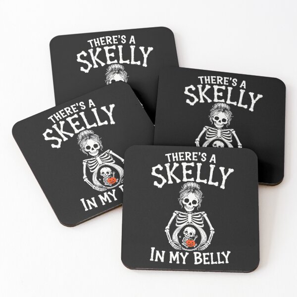 Item preview, There's a Skelly in My Belly Halloween Pregnancy Announcement designed and sold by Maniutek.