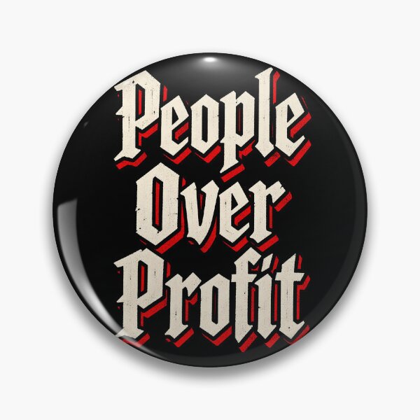 Item preview, People Over Profit designed and sold by ElectricMoonUK.