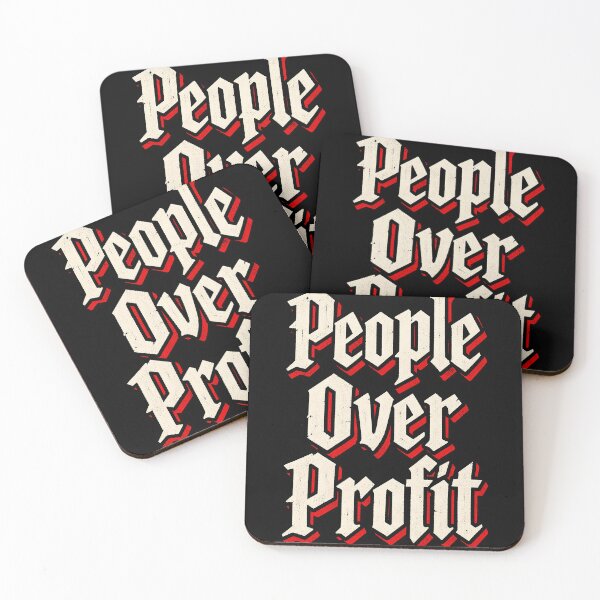 Item preview, People Over Profit designed and sold by ElectricMoonUK.