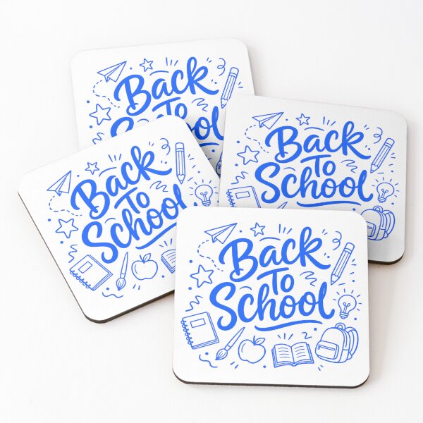 Item preview, Back To School Hand Drawn Blue Doodles designed and sold by Vision Crafted.
