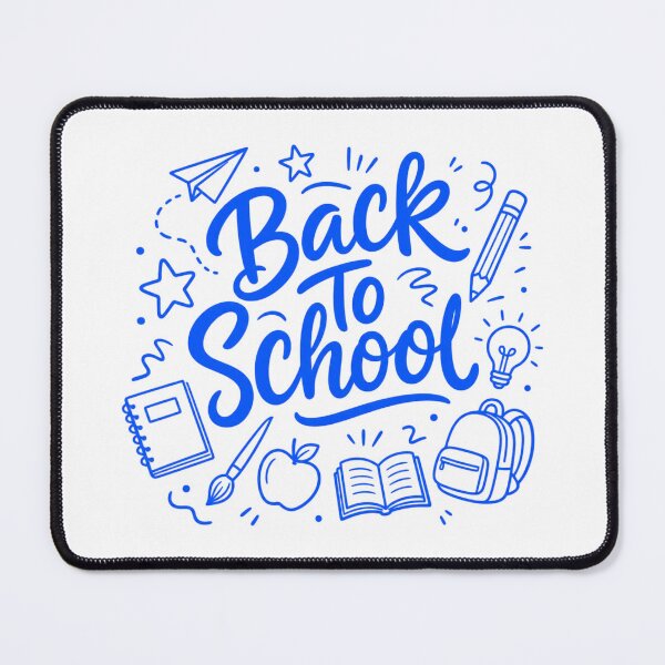 Item preview, Back To School Hand Drawn Blue Doodles designed and sold by Vision Crafted.