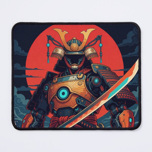 Item preview, Futuristic Samurai Robot Japanese Cyberpunk Warrior designed and sold by AillustriaAK.