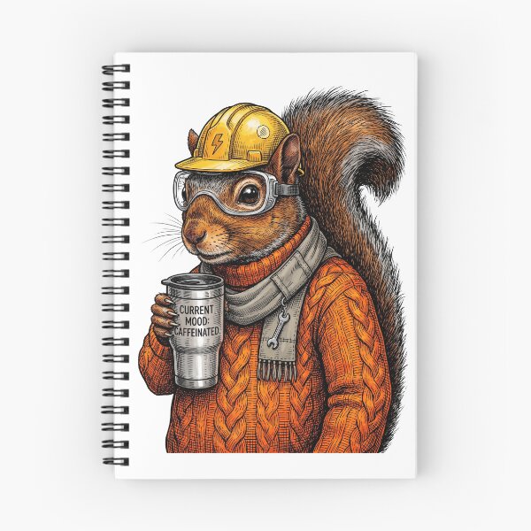 Item preview, Squirrel Electrician Morning Coffee designed and sold by Roy & Tiffany.