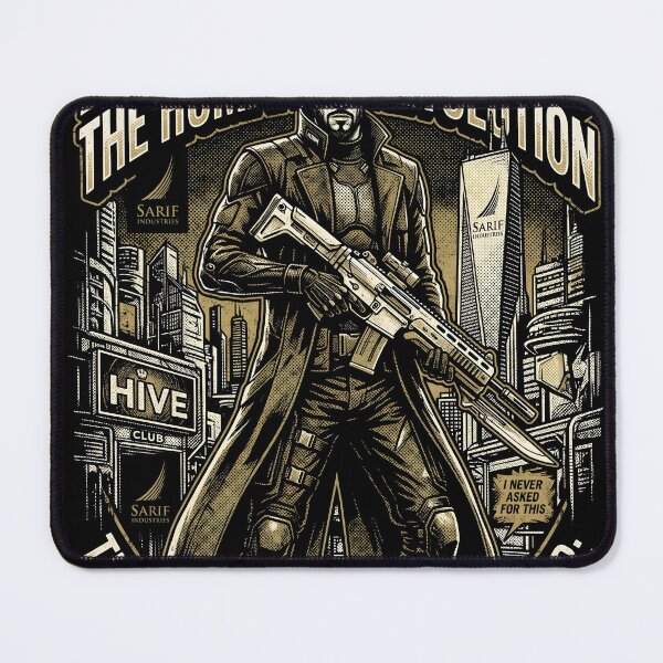 Item preview, Human Revolution Adam Jensen Deus Ex Band Tee Gaming Graphic Tee designed and sold by Senpaiwaves.