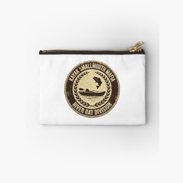 Item preview,  Kayak Smallmouth Mafia River Rat Division Kayak Bass Fishing Badge designed and sold by VYBE DARK Studio.