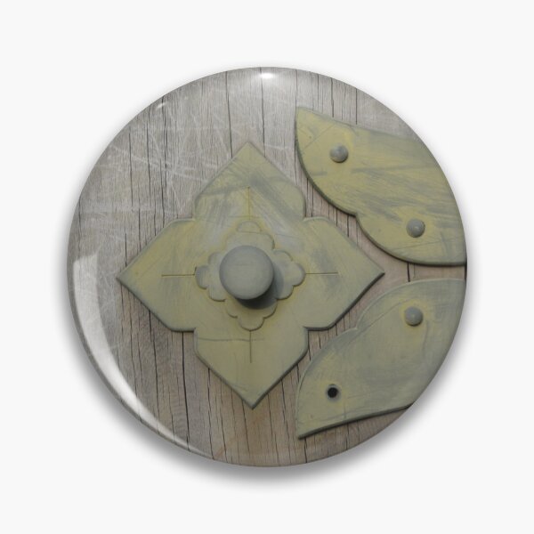 Item preview, Traditional Brass Hardware on Wood Temple Gate designed and sold by MiraNadaPrints.
