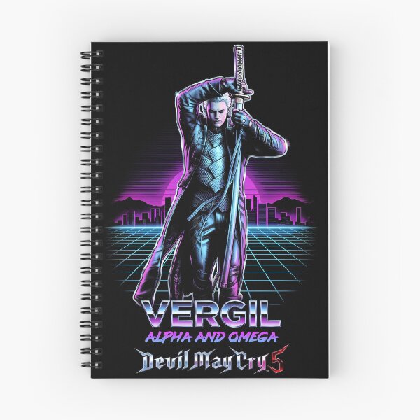 Item preview, Vergil Devil May Cry 5 Synthwave Video Game Streetwear Tee designed and sold by Senpaiwaves.