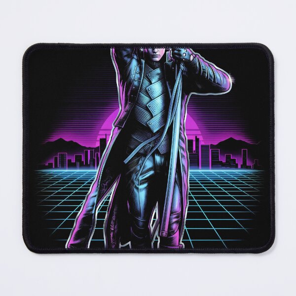 Item preview, Vergil Devil May Cry 5 Synthwave Video Game Streetwear Tee designed and sold by Senpaiwaves.