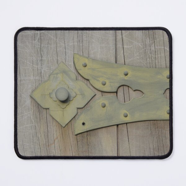 Item preview, Traditional Brass Hardware on Wood Temple Gate designed and sold by MiraNadaPrints.