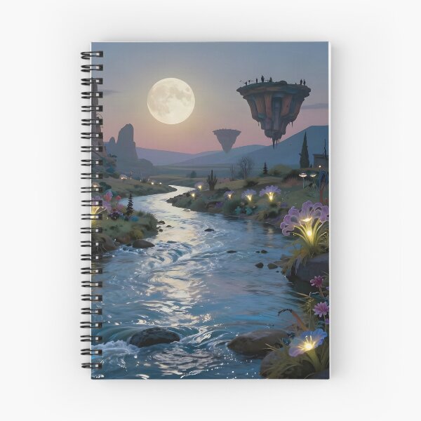 Item preview, Magical Islands Floating Above an Enchanted Stream designed and sold by Fanta-sticky.