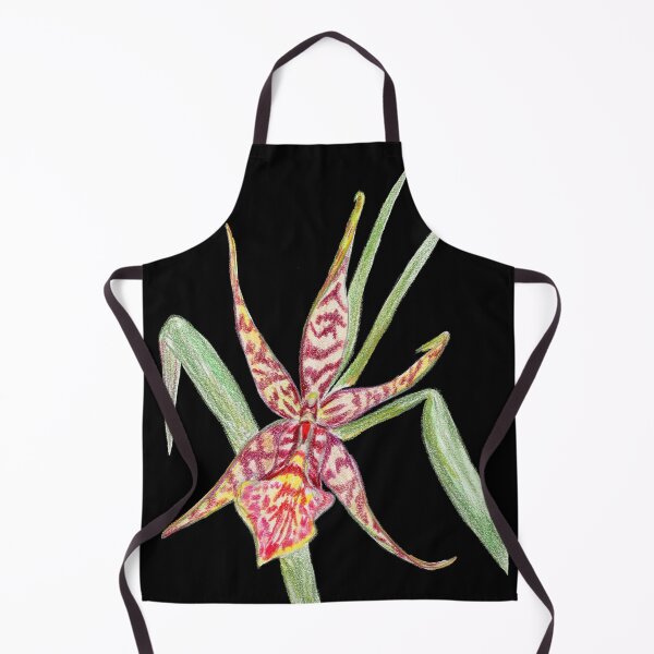 Item preview, Arthurara Sea Snake Unforgettable Orchid Colored Pencil Botanical Drawing designed and sold by Dina's Fine Arts.