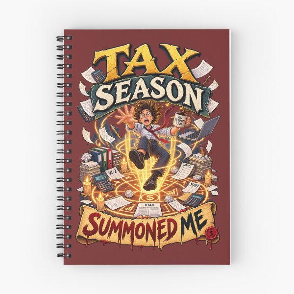Item preview, Halloween Tax Accountant Summoning Humor designed and sold by PunchDrop.