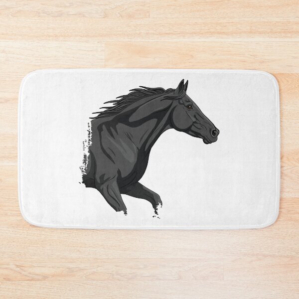 Item preview, The head of a black horse at a gallop designed and sold by Cheval-de-coeur.