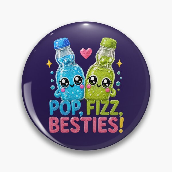 Item preview, Pop Fizz Besties Cute Ramune Soda Design designed and sold by Liv Solara.