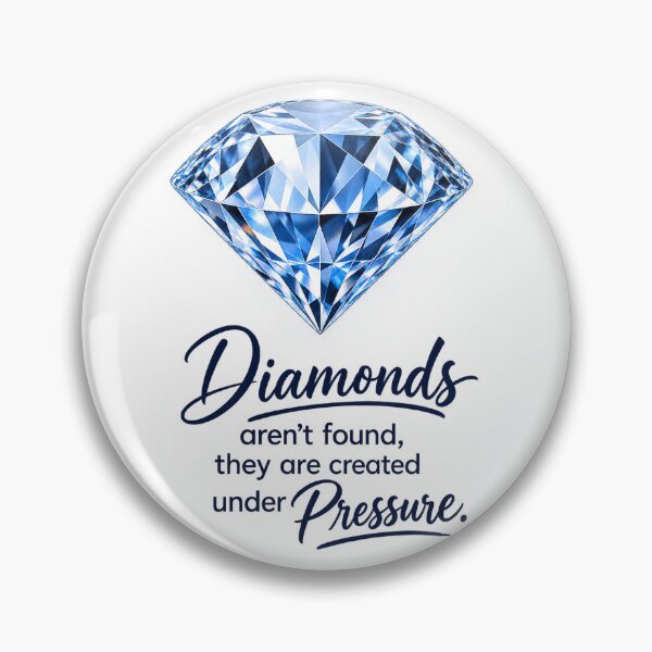 Item preview, Diamonds Are Created Under Pressure Sticker | Inspirational Motivation Quote | Crystal Diamond Art designed and sold by Ishratparween11.