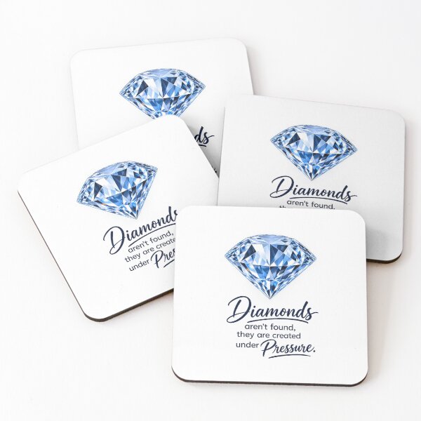Item preview, Diamonds Are Created Under Pressure Sticker | Inspirational Motivation Quote | Crystal Diamond Art designed and sold by Ishratparween11.