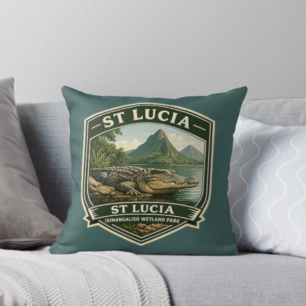 Item preview, St Lucia Crocodile Shield – iSimangaliso Wetland Park Estuary Wildlife Emblem designed and sold by The Digital Compass.