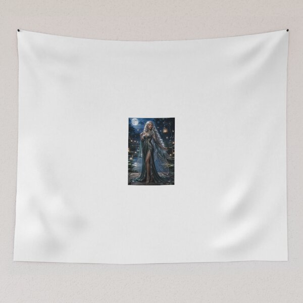 Item preview, Silver Haired Elf in Green Gown by Moonlight designed and sold by CathryneDelamort.