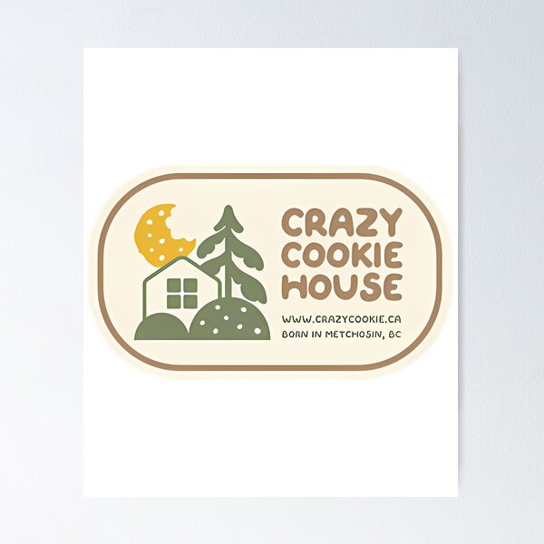 Item preview, Crazy Cookie House Logo - Horiztonal designed and sold by LadyMoldavites.
