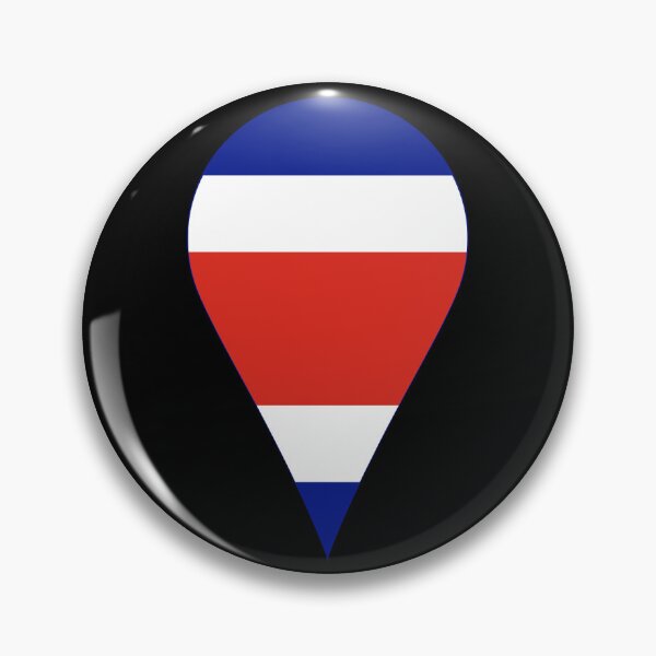 Item preview, Costa Rica Flag Location Pin Map Marker | Costa Rican Destination GPS Icon designed and sold by NTGUILTY.
