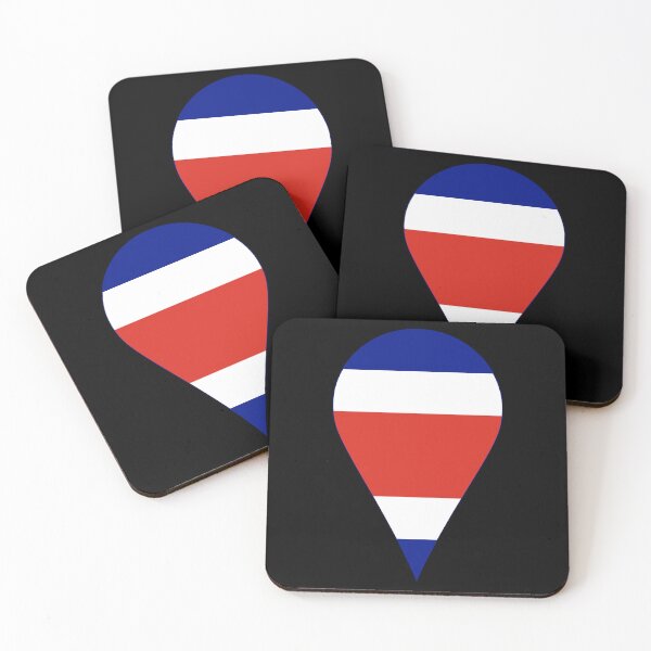 Item preview, Costa Rica Flag Location Pin Map Marker | Costa Rican Destination GPS Icon designed and sold by NTGUILTY.