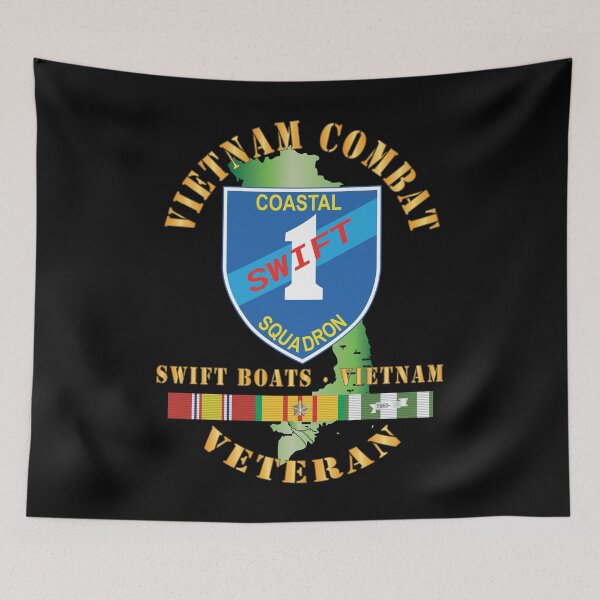 Item preview, Coastal Squadron One (Blue) - SSI -Swift Boats - Vietnam w VN SVC X 300 designed and sold by Military Insignia Products.