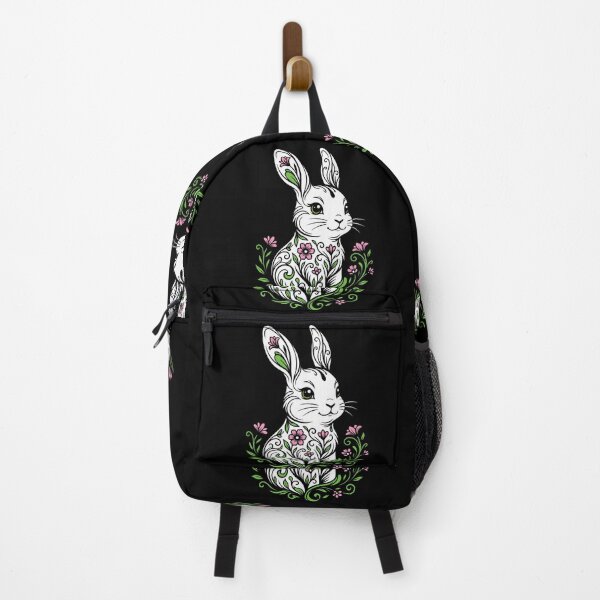 Item preview, Cute Botanical Bunny Vector Stencil Art designed and sold by ZUMERI.