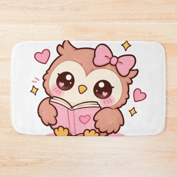Item preview, Cute kawaii owl reading sticker designed and sold by Vegasstickers.