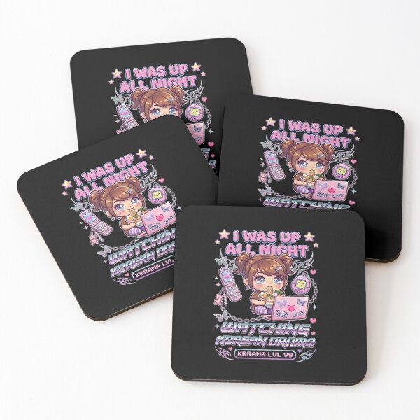 Item preview, I WAS UP ALL NIGHT WATCHING KOREAN DRAMA Cute Y2k Aesthetic Kawaii Funny Meme Quote Design | K-Drama Addict | Kdrama Lover | K-Drama Obsessed | Korean Merch designed and sold by TeenLake.
