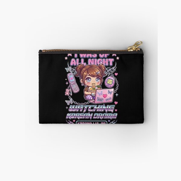 Item preview, I WAS UP ALL NIGHT WATCHING KOREAN DRAMA Cute Y2k Aesthetic Kawaii Funny Meme Quote Design | K-Drama Addict | Kdrama Lover | K-Drama Obsessed | Korean Merch designed and sold by TeenLake.