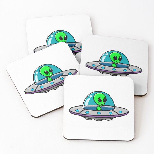 Item preview, Cute Cartoon Alien and UFO designed and sold by VFXguy.