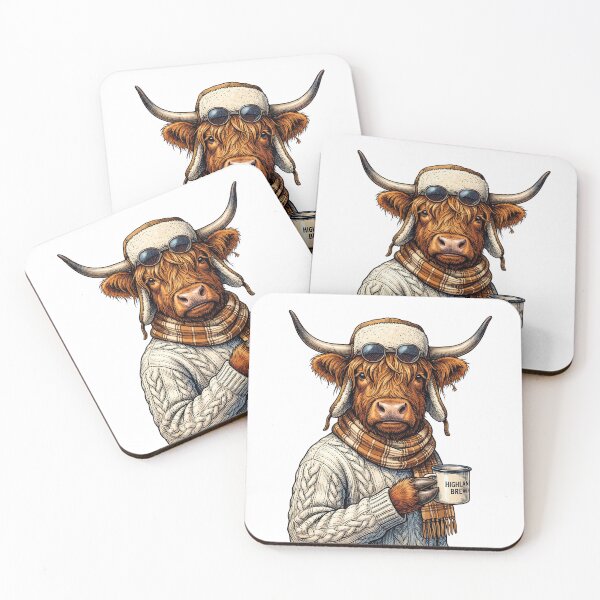 Item preview, Highland Cow Winter Brew designed and sold by Tiffany Roy.