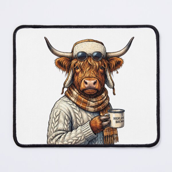 Item preview, Highland Cow Winter Brew designed and sold by Tiffany Roy.