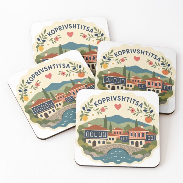 Item preview, Koprivshtitsa Bulgaria Travel Souvenir Modern Folk Art designed and sold by VisualArtsOasis.