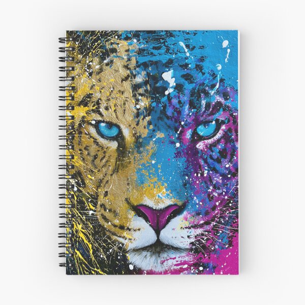 Item preview, colorful jaguar, big cat portrait designed and sold by dcrc.