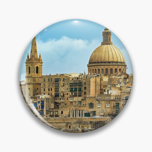 Item preview, Valletta skyline with Basilica of Our Lady of Mount Carmel, Malta designed and sold by goceris.