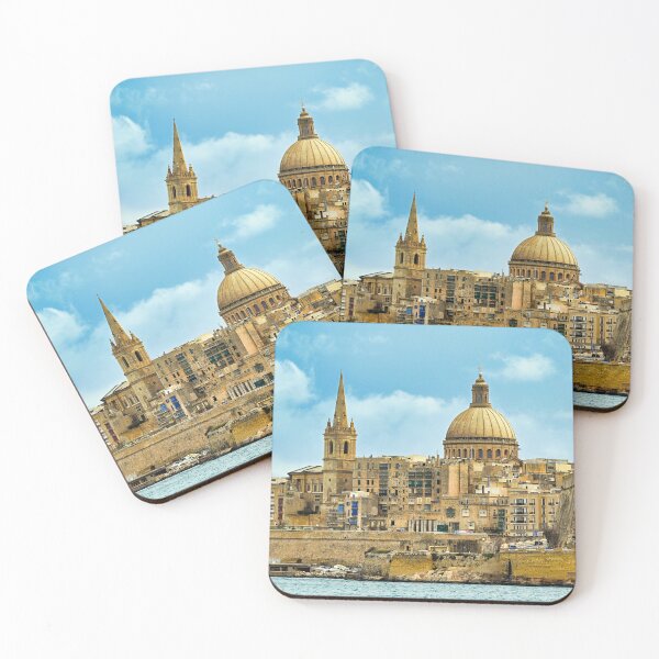 Item preview, Valletta skyline with Basilica of Our Lady of Mount Carmel, Malta designed and sold by goceris.
