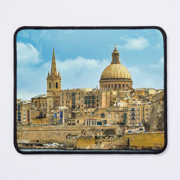 Item preview, Valletta skyline with Basilica of Our Lady of Mount Carmel, Malta designed and sold by goceris.