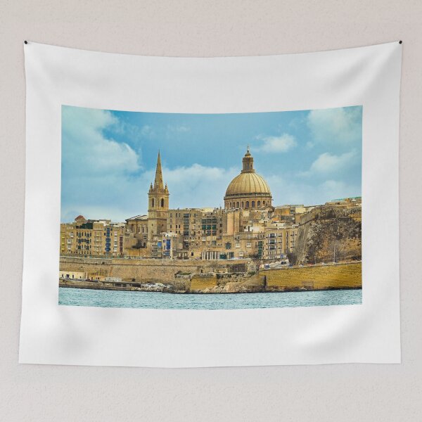 Item preview, Valletta skyline with Basilica of Our Lady of Mount Carmel, Malta designed and sold by goceris.